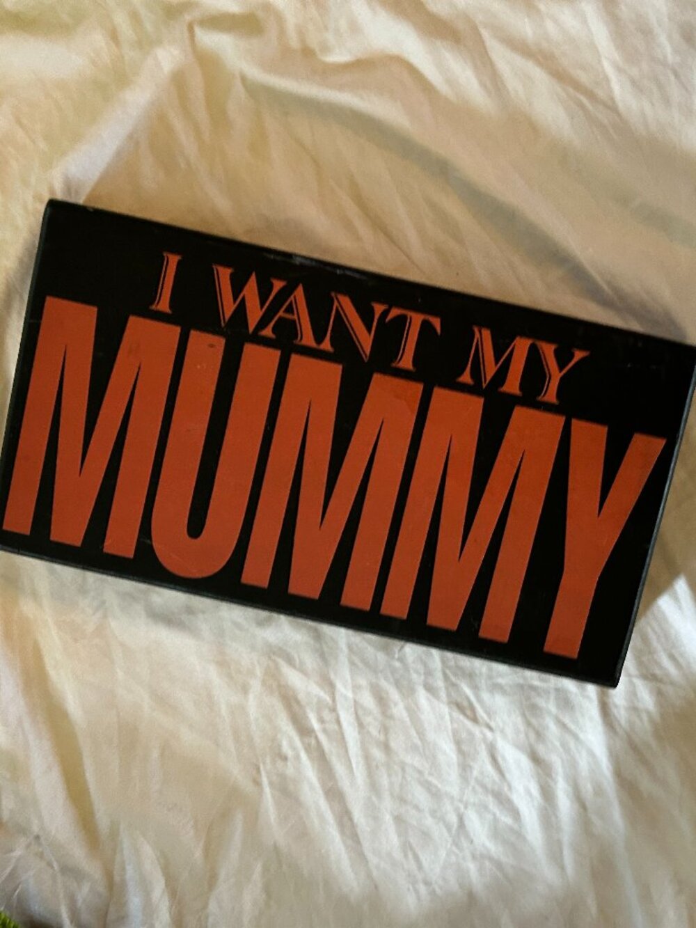 11 x 8 wood picture halloween mummy funny sign decor decoration